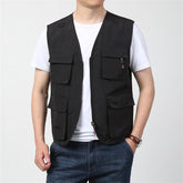 Stylish Men's Casual Vest With Multiple Pockets